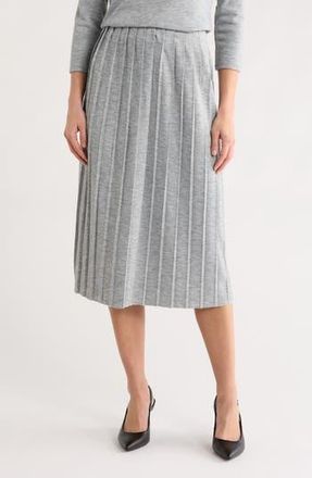 Vince Camuto Pleated Midi Skirt in Silver Heather at Nordstrom Rack, Size X-Small
