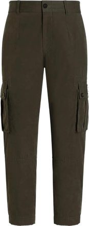 Dolce & Gabbana M4001 Pantalone - Heren - Slim Fit Broeken - Groen - XL - Leer - Broeken