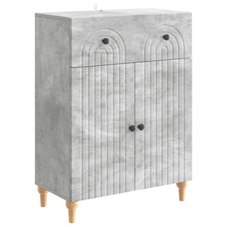 vidaXL Aparador Gris Hormig&oacute;n 66 X 34,5 X 90 Cm Madera De Ingenier&iacute;a Vidaxl