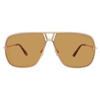 Tom Ford Stavros Amber Navigator Mens Sunglasses FT1204 30E 63