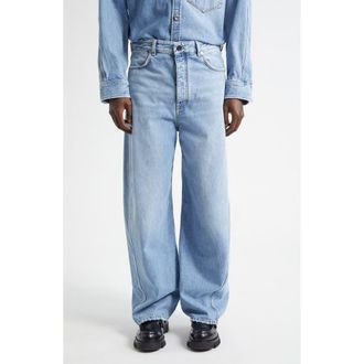 Givenchy Couture Seam Straight Leg Jeans in Light Blue at Nordstrom, Size 32