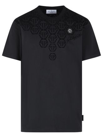 Philipp Plein Black Cotton T Shirt