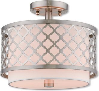 Livex Lighting Livex Arabesque 2 Light Bn Ceiling Mount