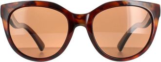 Serengeti Eyewear Cat Eye Womens Polarized Lia Sunglasses - Brown - One Size