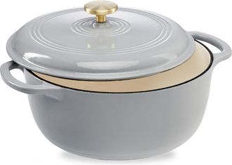 Best Choice Products 6 Quart Enamel Cast-Iron Dutch Oven, Heavy-Duty Cookware w/ Dual Handles, Lid