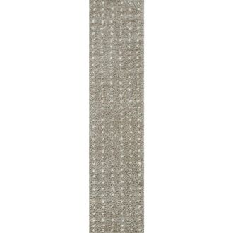 Jonathan Y Designs Pele Modern Geometric Dot Shag Area Rug in Gray/ivory at Nordstrom, Size 2Ft 0In X 8Ft 0In