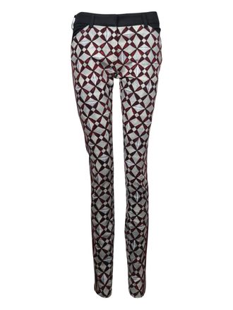 Balenciaga Pantaloni con stampa geometrica - Grigio