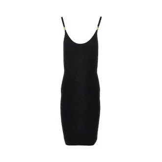 Versace Jacquard knit knee-length dress Woman 42