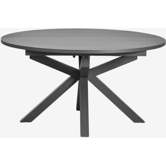 Sklum Mesa De Comedor Extensible Redonda 145-200x145 Cm En Aluminio Barces Sklum