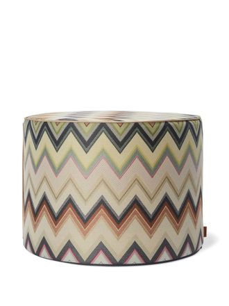 Missoni Home Agadir pouffe (40cm x 30cm) - unisex - Polyester/Cotton/Polyurethane - One Size - Brown