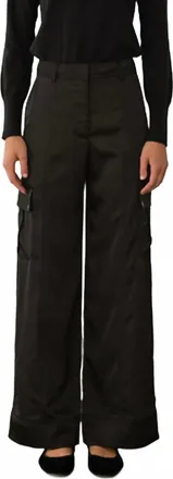 Skies Are Blue Clothing Serena Cargo Pants In Black