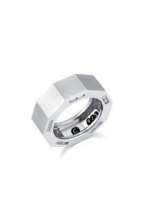 Crislu Mens Bolt Ring in Platinum at Nordstrom, Size 10