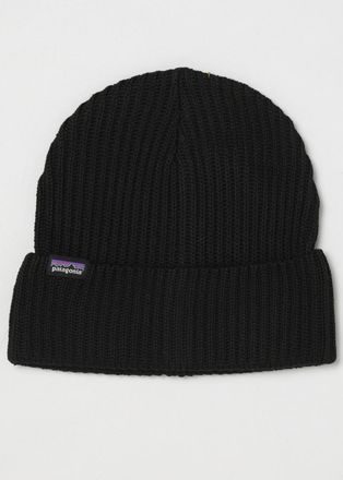 Patagonia Berretto beanie in poliestere riciclato a coste con logo