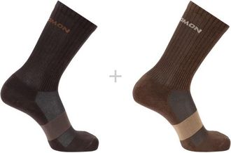 Salomon Evasion Crew 2-Pack Multifunktionssocken - Unisex | braun