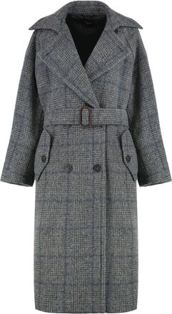 Max Mara Long Wool Tweed Coat