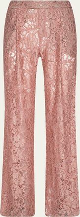 L'agence Tavia Floral Lace Trousers