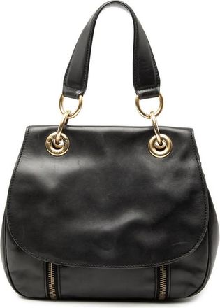 Celine Pre-owned Celine Leather Eyelet Flap Handbag Ladies BAIFFNZYDO70LWZ2