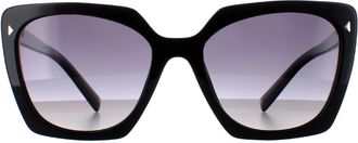 Prada PR23ZS 1AB5W1 zwart grijs gradi&euml;nt gepolariseerde zonnebril