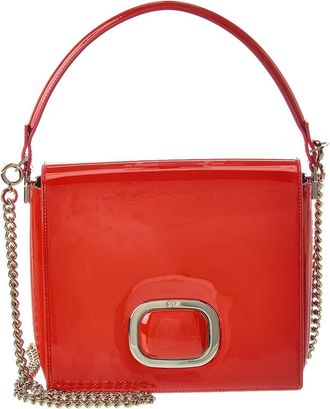 Roger Vivier Logo Leather Shoulder Bag