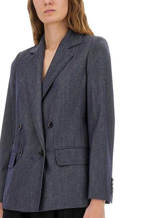 Max Mara Virgin Wool Jacket - Blue