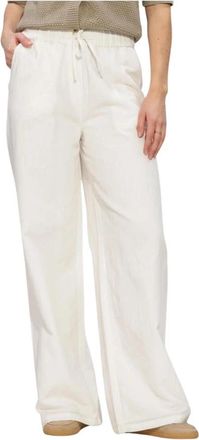 Notre-V Nv-Herlien Wijde Broek - Dames - Wijde Broeken - Wit - 2XL - Broeken