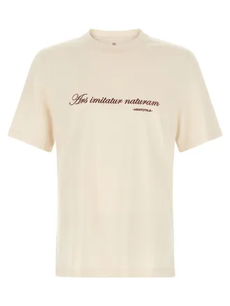 Brunello Cucinelli Logo-Embroidered Cotton T-Shirt - White