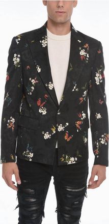Amiri Butterfly Jacquard Blazer In Black
