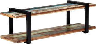vidaXL Mueble Para Tv De Madera Maciza Reciclada 130x40x40 Cm