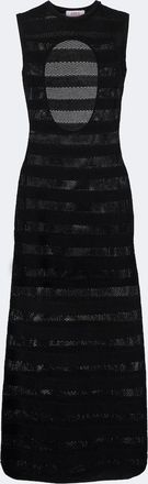 Eres Reguliere striped cotton-blend midi dress