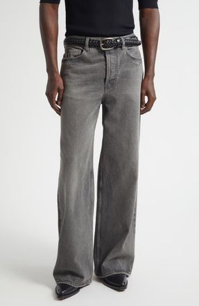 Golden Goose Journey Parker Wide Leg Jeans in Grey at Nordstrom, Size 32