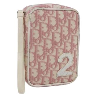 Dior Pre-owned Clutches, female, Pink, Size: ONE SIZE Pre-owned Vintage Pouch