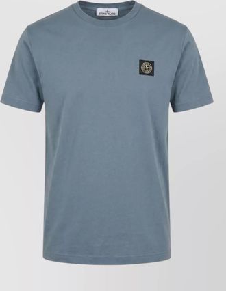 Stone Island cotton logo-patch short-sleeve t-shirt