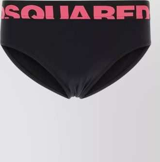 Dsquared2 stretch nylon swim brief elastic waistband logo