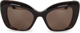 Balenciaga Diva Butterfly Zonnebril - Dames - Zonnebrillen - Bruin - ONE Size - Nylon - Accessoires