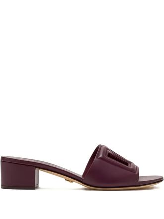 Dolce & Gabbana Sandali DNA con logo DG 40mm - Viola