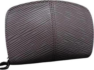 Louis Vuitton Pre-owned Coin purse - unisex - Vintage Accessoires - Paars - ONE Size - Leer - Vintage
