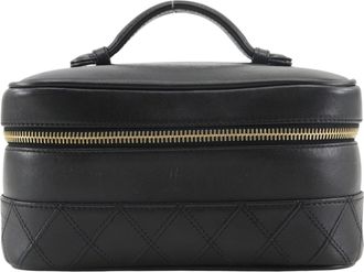 Chanel Black Leather Pouch (Pre-Owned)