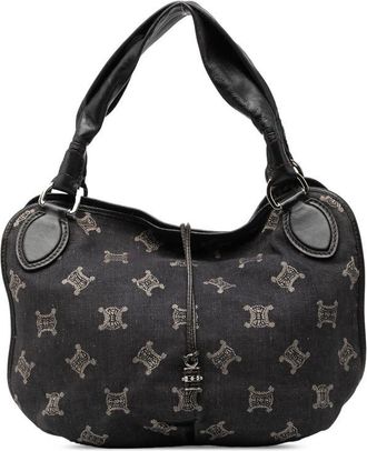 Celine Pre-owned Celine Macadam Denim Bittersweet Hobo Bag WD-SA-0078