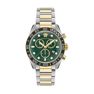 Versace Watches, male, Gray, Size: ONE SIZE Stainless Steel Dress Watch