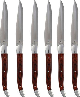 Fortessa 6-Piece Provencal Serrated Steak Knife in Brown at Nordstrom Rack