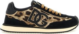 Dolce & Gabbana DG Cushion Lage Sneakers - Dames - Sneakers - Veelkleurig - 41 EU - Su&egrave;de - Schoenen