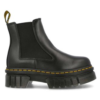 Dr. Martens Audrick Chelsea Nappa Lux Leather Womens Slip On Boots - Black - Size:UK 6.5