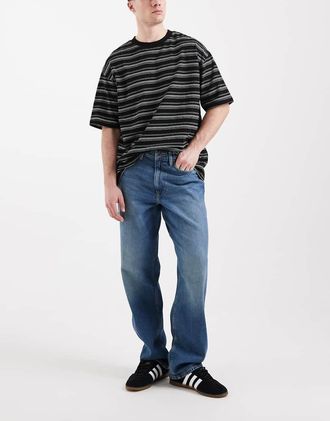 Lee Asher - Jeans a fondo ampio blu autentico