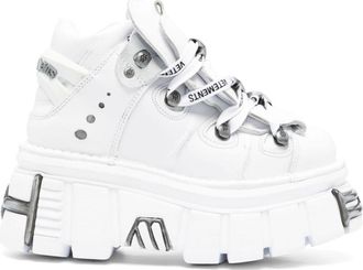 VETEMENTS x New Rock platform sneakers - women - Leather - 42 - White