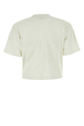 Off-white Logo Jacquard Cotton T-Shirt - White