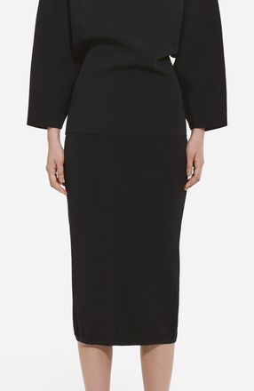Co llared Zipper Polo Top in Viscose in Black at Nordstrom, Size Xx-Small L