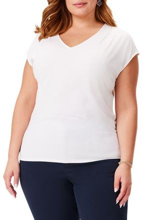 Nic+Zoe Everyday Jersey Cap Sleeve Top in Classic Cream at Nordstrom, Size 2X