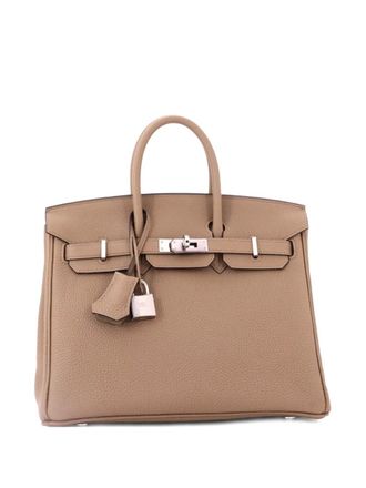 Herm&egrave;s Birkin Handbag Brown Togo with Palladium Hardware 25 tote bag - Neutrals