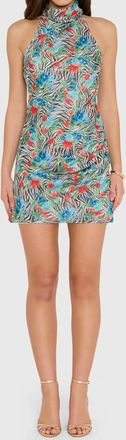 Amanda Uprichard Chantel Mini Dress In Sahara Print