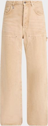 Amiri Washed Denim Carpenter Jeans